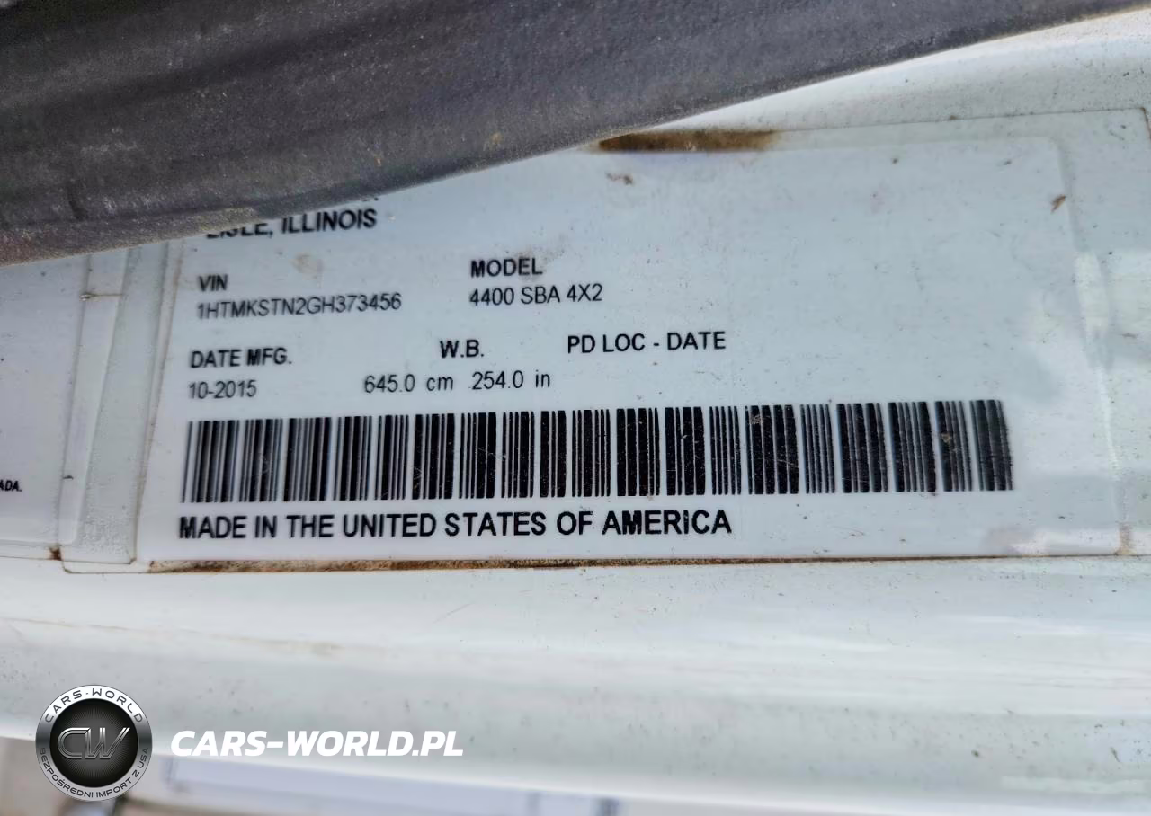 2016 International 4400 Box Truck VIN:1HTMKSTN2GH373456 - 10