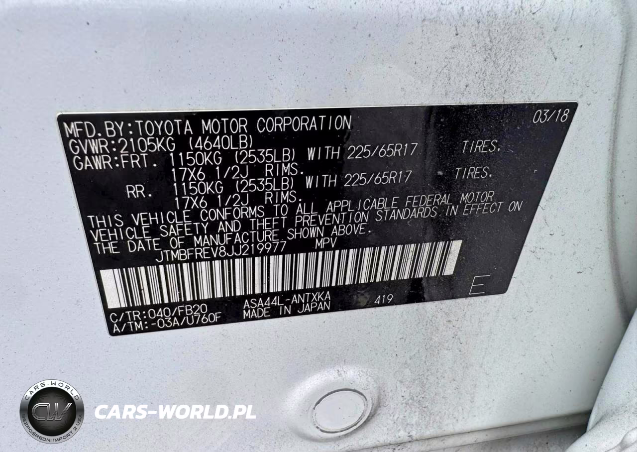 2018 Toyota Rav4 Le VIN:JTMBFREV8JJ219977 - 12
