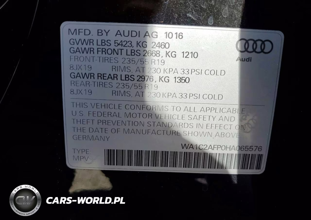 2017 Audi Q5 Premium VIN:WA1C2AFP0HA065576 - 13