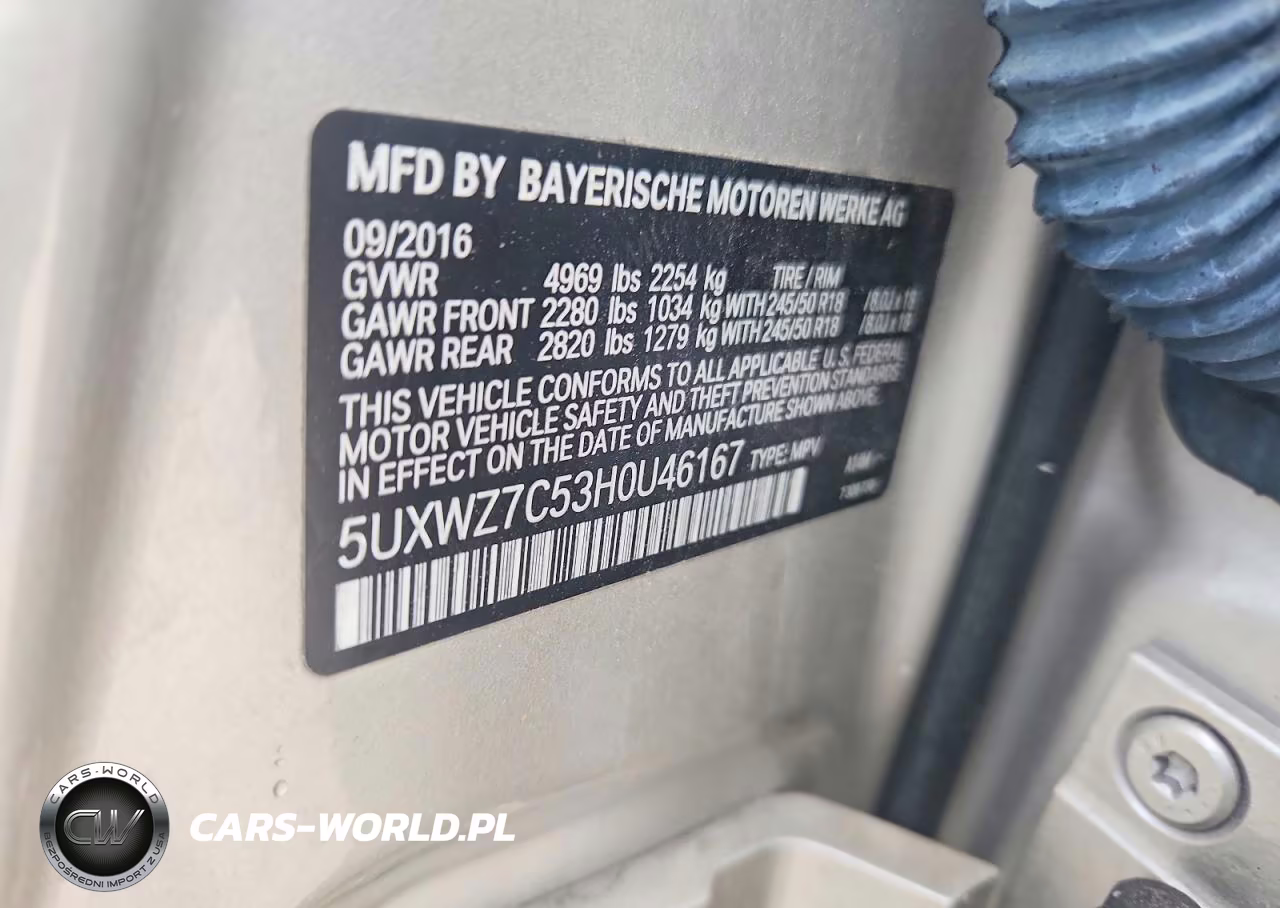 2017 BMW X3 Sdrive28I VIN:5UXWZ7C53H0U46167 - 13