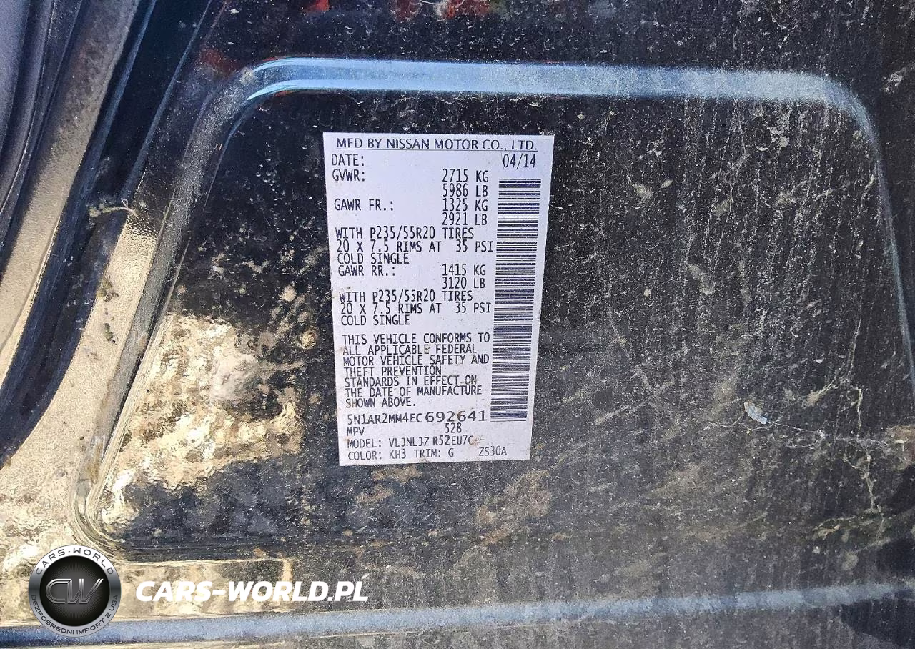 2014 Nissan Pathfinder S VIN:5N1AR2MM4EC692641 - 13