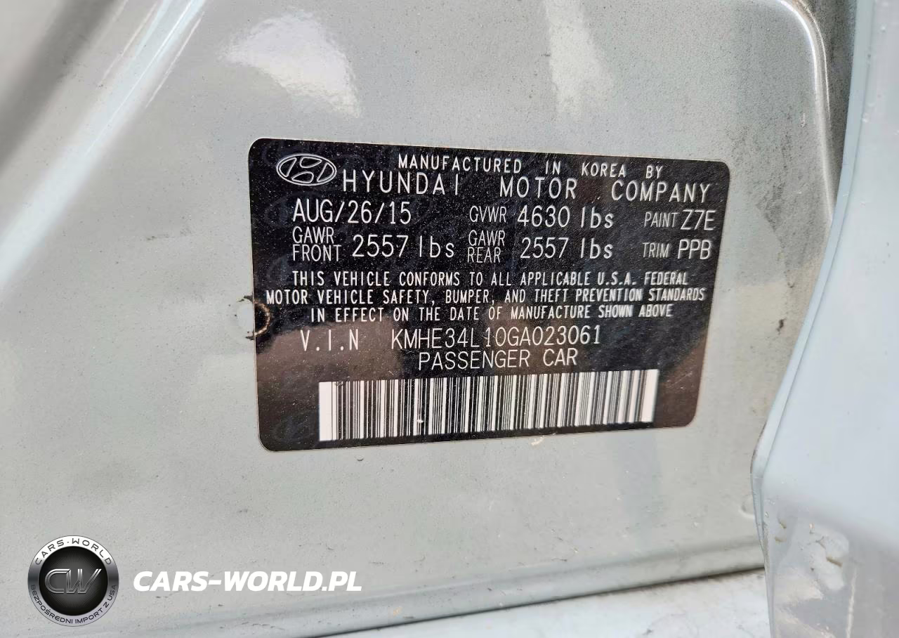 2016 Hyundai Sonata Hybrid Limited VIN:KMHE34L10GA023061 - 12
