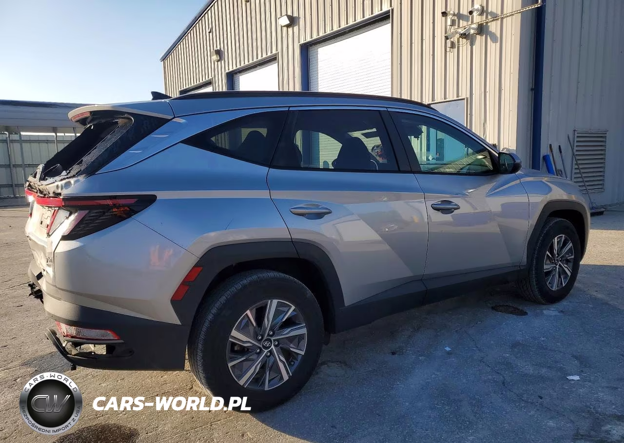 2023 Hyundai Tucson Blue VIN:KM8JBCA1XPU130101 - 3
