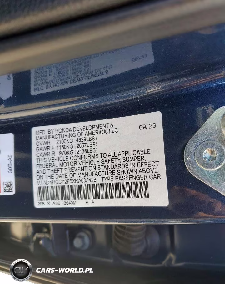 2024 Honda Accord Hybrid Exl VIN:1HGCY2F6XRA003428 - 12
