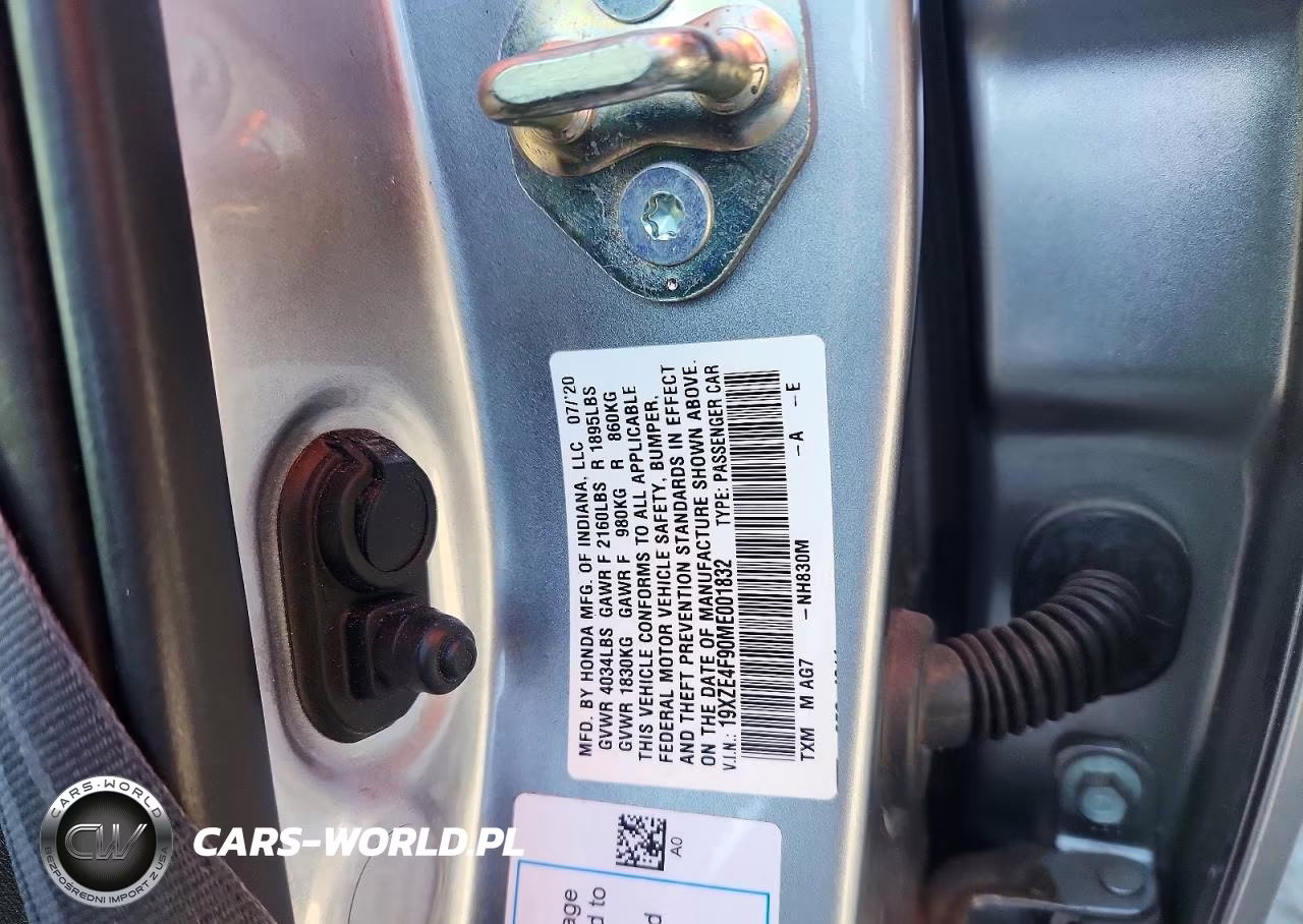 2021 Honda Insight Touring VIN:19XZE4F90ME001832 - 12