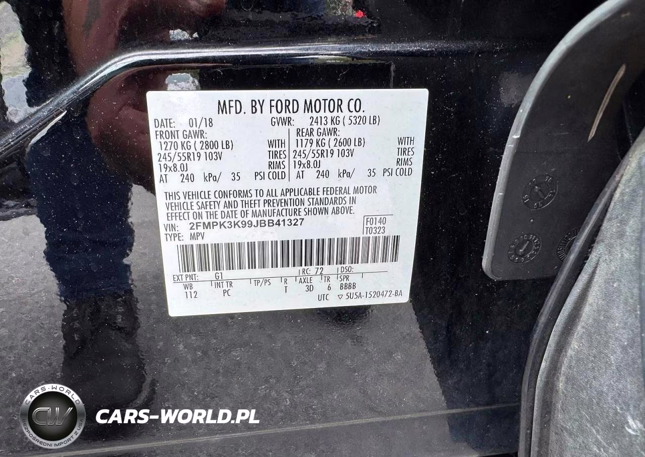 2018 Ford Edge Titanium VIN:2FMPK3K99JBB41327 - 13