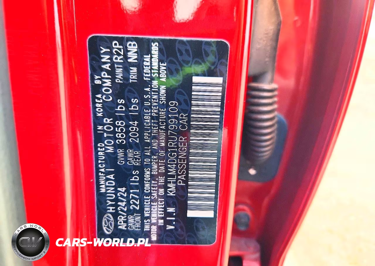 2024 Hyundai Elantra Sel VIN:KMHLM4DG1RU799109 - 12