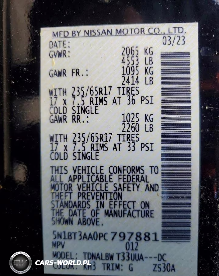 2023 Nissan Rogue S VIN:5N1BT3AA0PC797881 - 13