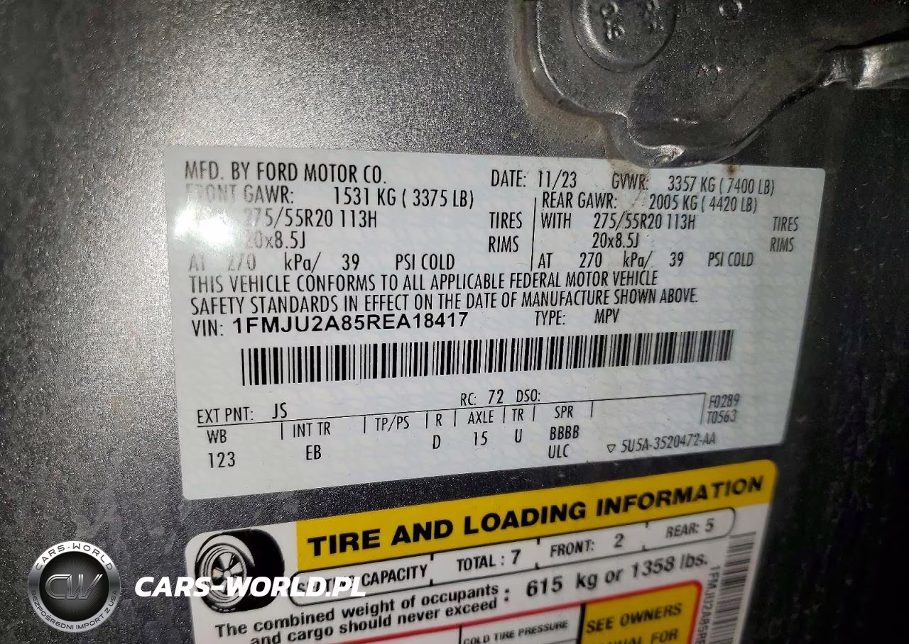2024 Ford Expedition Limited VIN:1FMJU2A85REA18417 - 12