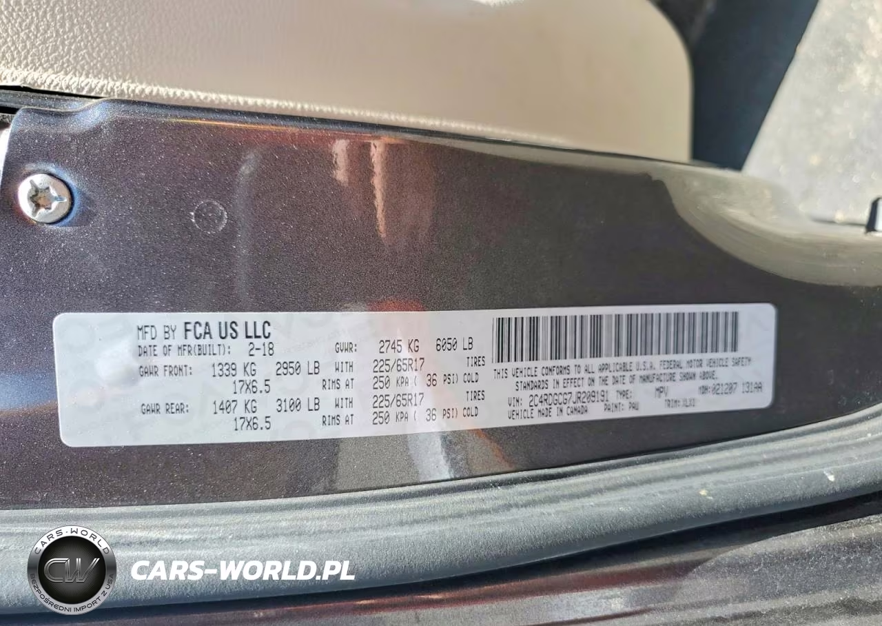 2018 Dodge Grand Caravan Sxt VIN:2C4RDGCG7JR209191 - 13
