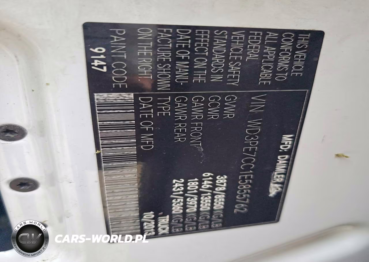 2014 Mercedes-Benz 2500 Crew VIN:WD3PE7CC1E5855762 - 13