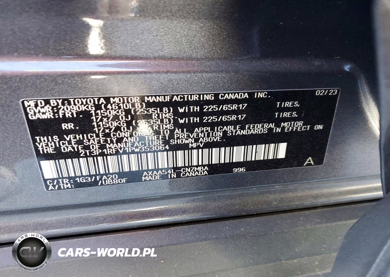 2023 Toyota Rav4 Xle VIN:2T3P1RFV1PW353064 - 14