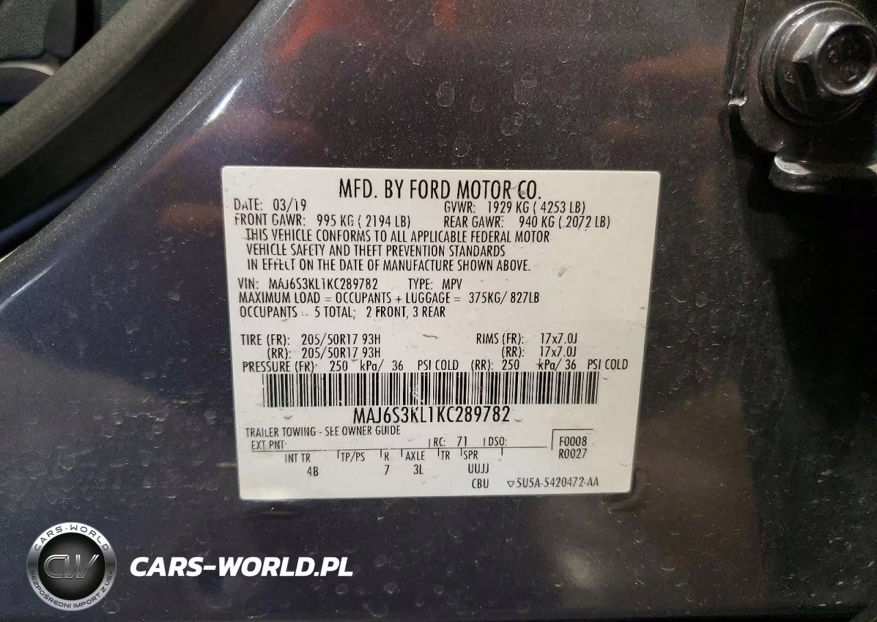 2019 Ford Ecosport Titanium VIN:MAJ6S3KL1KC289782 - 13