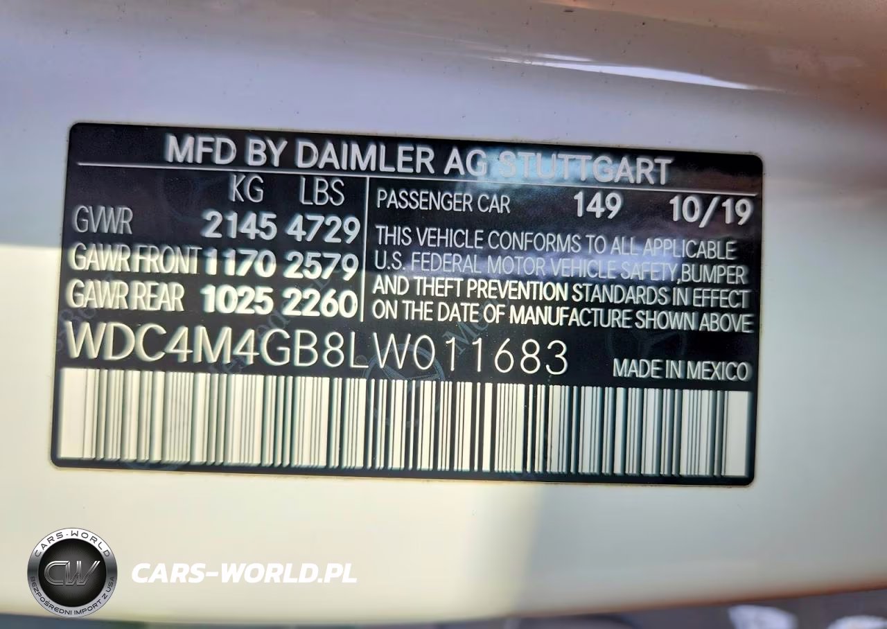 2020 Mercedes-Benz Glb 250 VIN:WDC4M4GB8LW011683 - 13