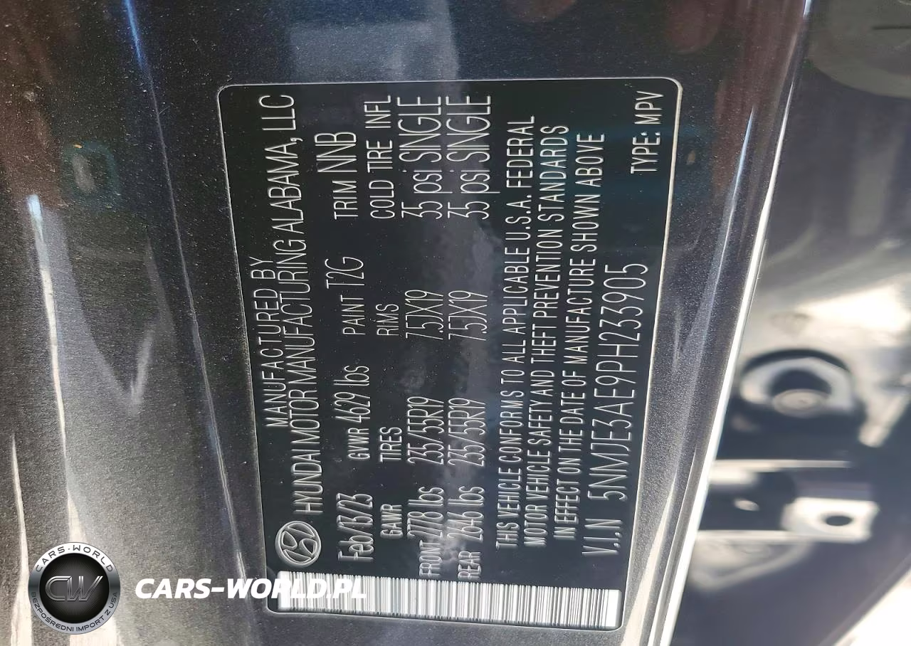 2023 Hyundai Tucson Limited VIN:5NMJE3AE9PH233905 - 13