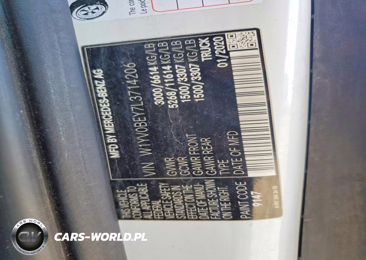 2020 Mercedes-Benz Metris VIN:W1YV0BEY7L3714206 - 13