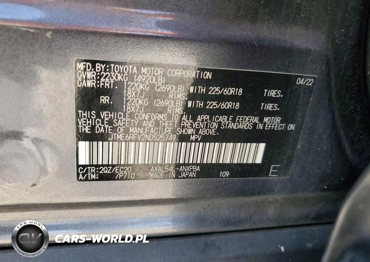 2022 Toyota Rav4 Xse VIN:JTME6RFV2ND525749 - 13