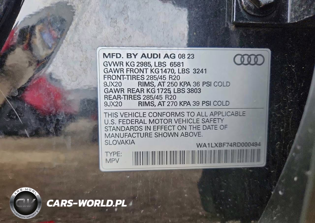 2024 Audi Q7 Premium Plus VIN:WA1LXBF74RD000494 - 12