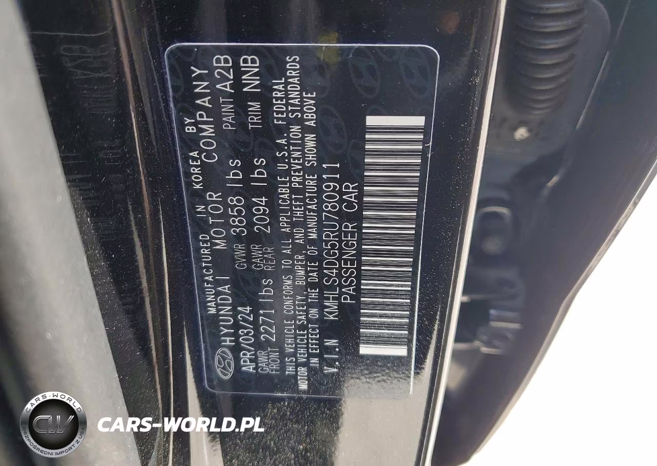 2024 Hyundai Elantra Sel VIN:KMHLS4DG5RU780911 - 12