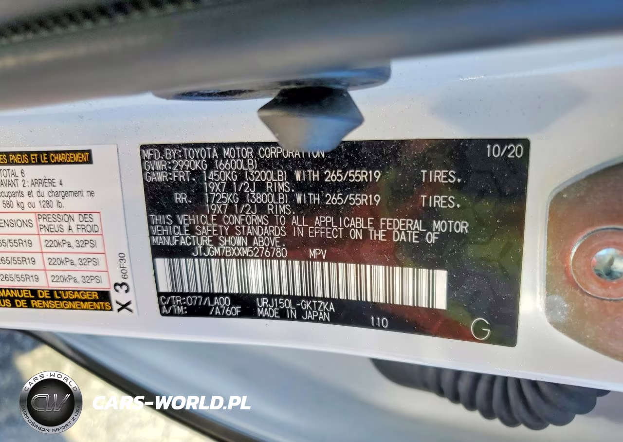 2021 Lexus Gx 460 Luxury VIN:JTJGM7BXXM5276780 - 13