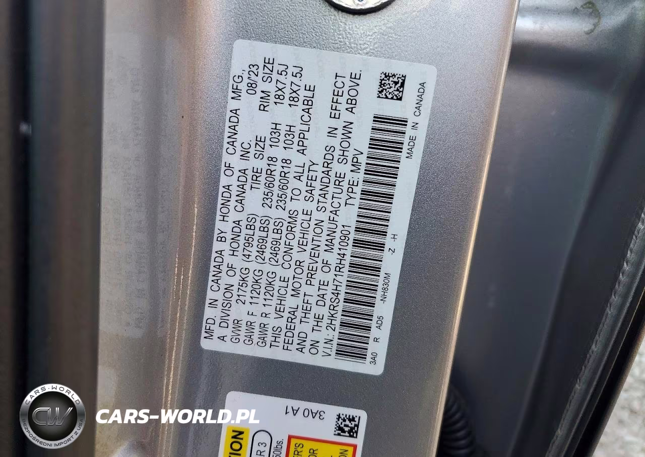 2024 Honda Cr-V Exl VIN:2HKRS4H71RH410901 - 13