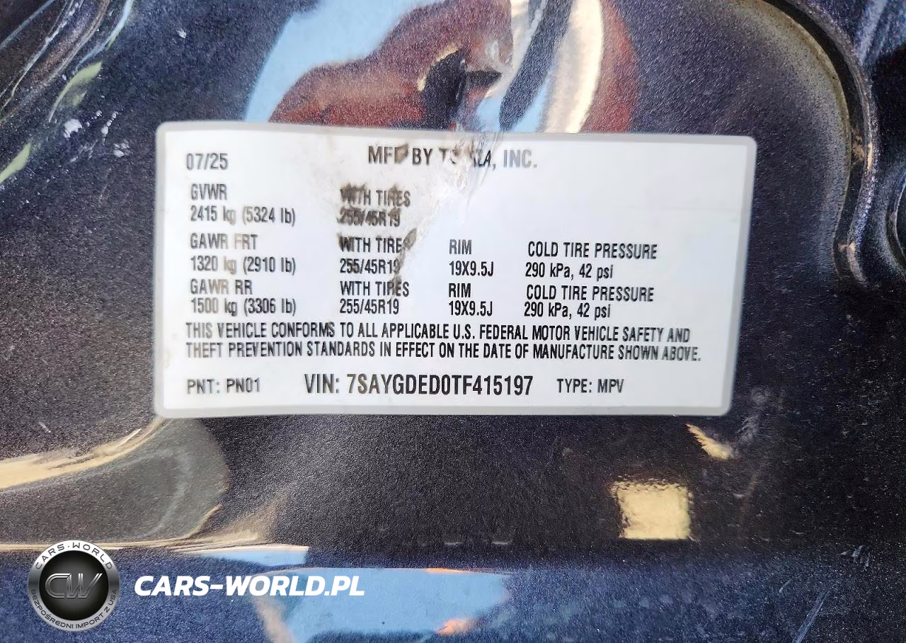 2026 Tesla Model Y VIN:7SAYGDED0TF415197 - 14