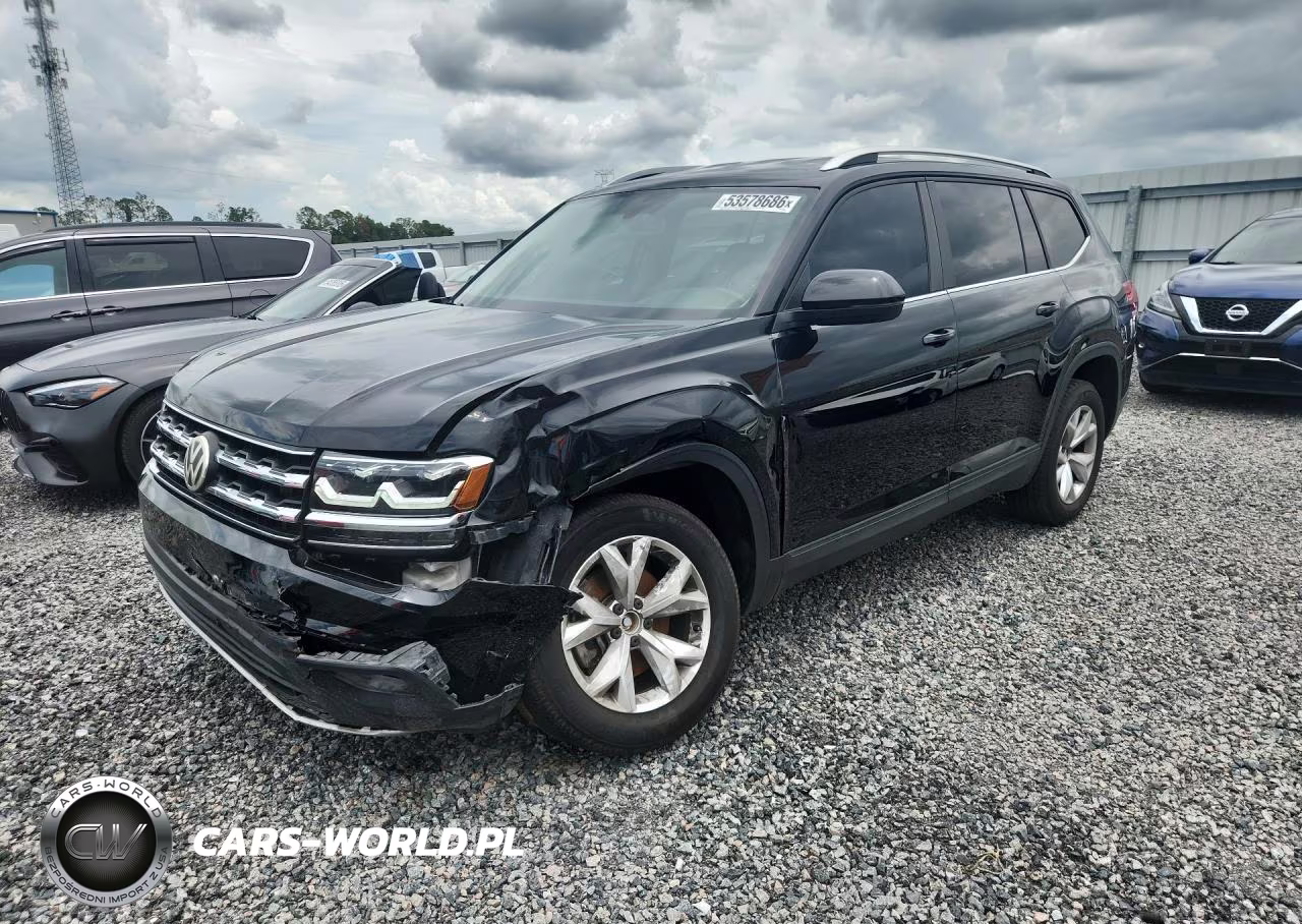 2019 Volkswagen Atlas Se VIN:1V2DP2CA5KC570590 - 1
