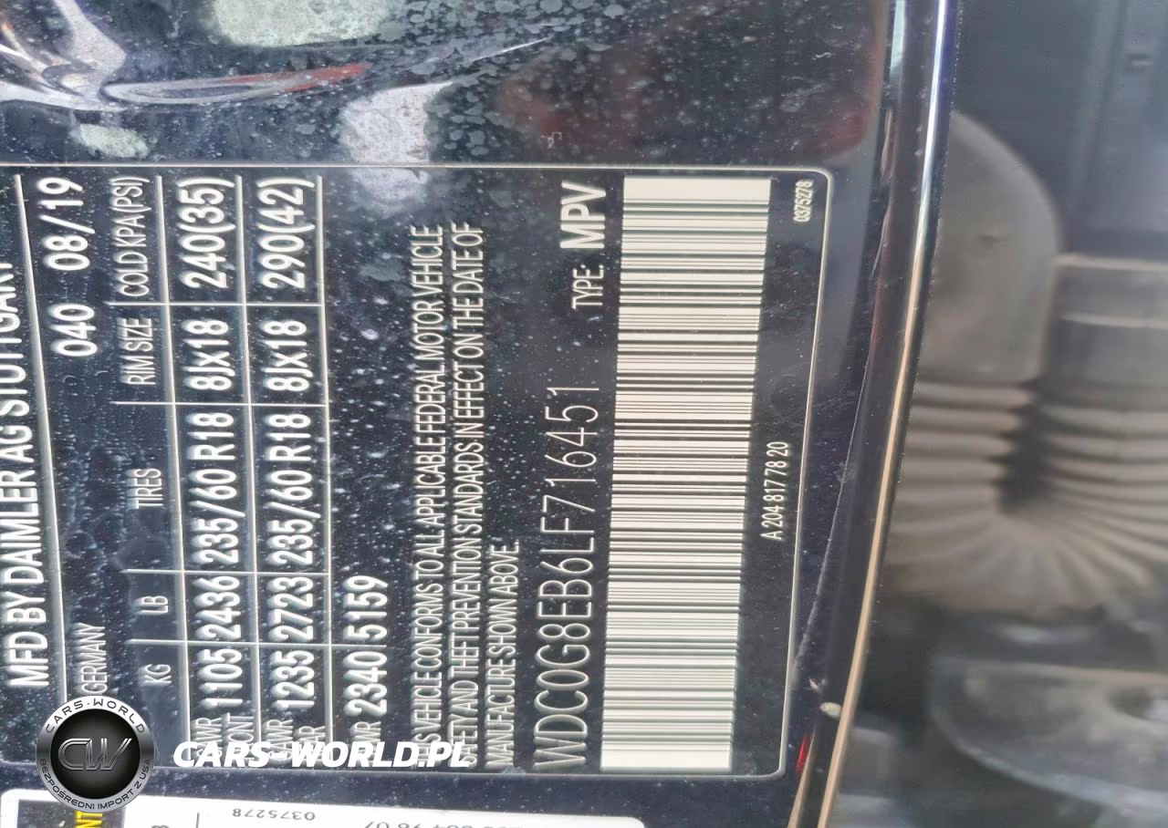 2020 Mercedes-Benz Glc 300 4Matic VIN:WDC0G8EB6LF716451 - 12