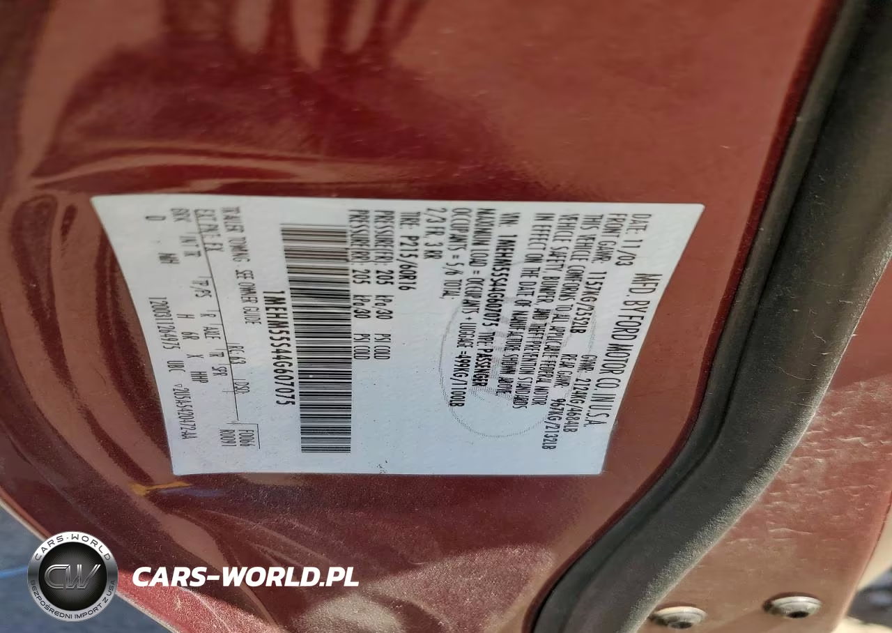 2004 Mercury Sable Ls Premium VIN:1MEHM55S44G607075 - 12