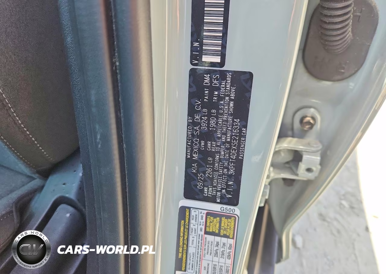 2025 Kia K4 Lx, Lxs VIN:3KPFT4DEXSE216334 - 12