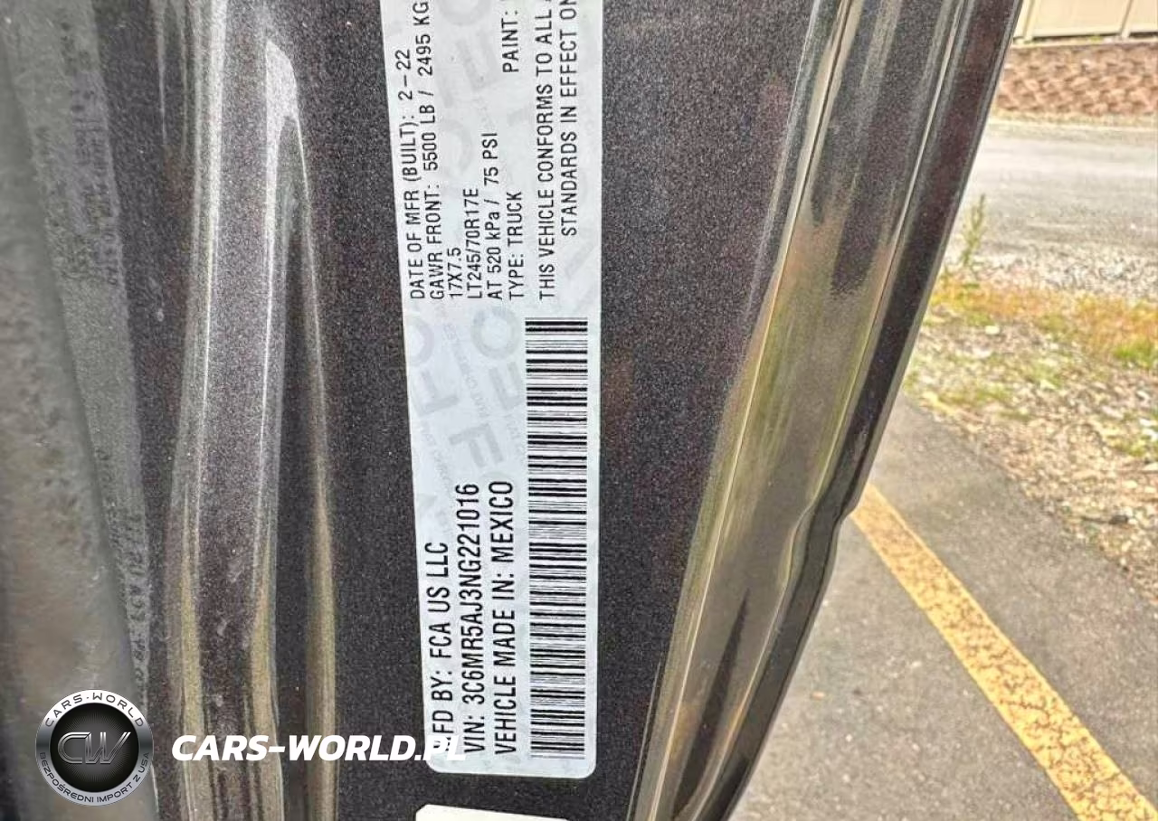 2022 Ram 2500 Tradesman VIN:3C6MR5AJ3NG221016 - 10