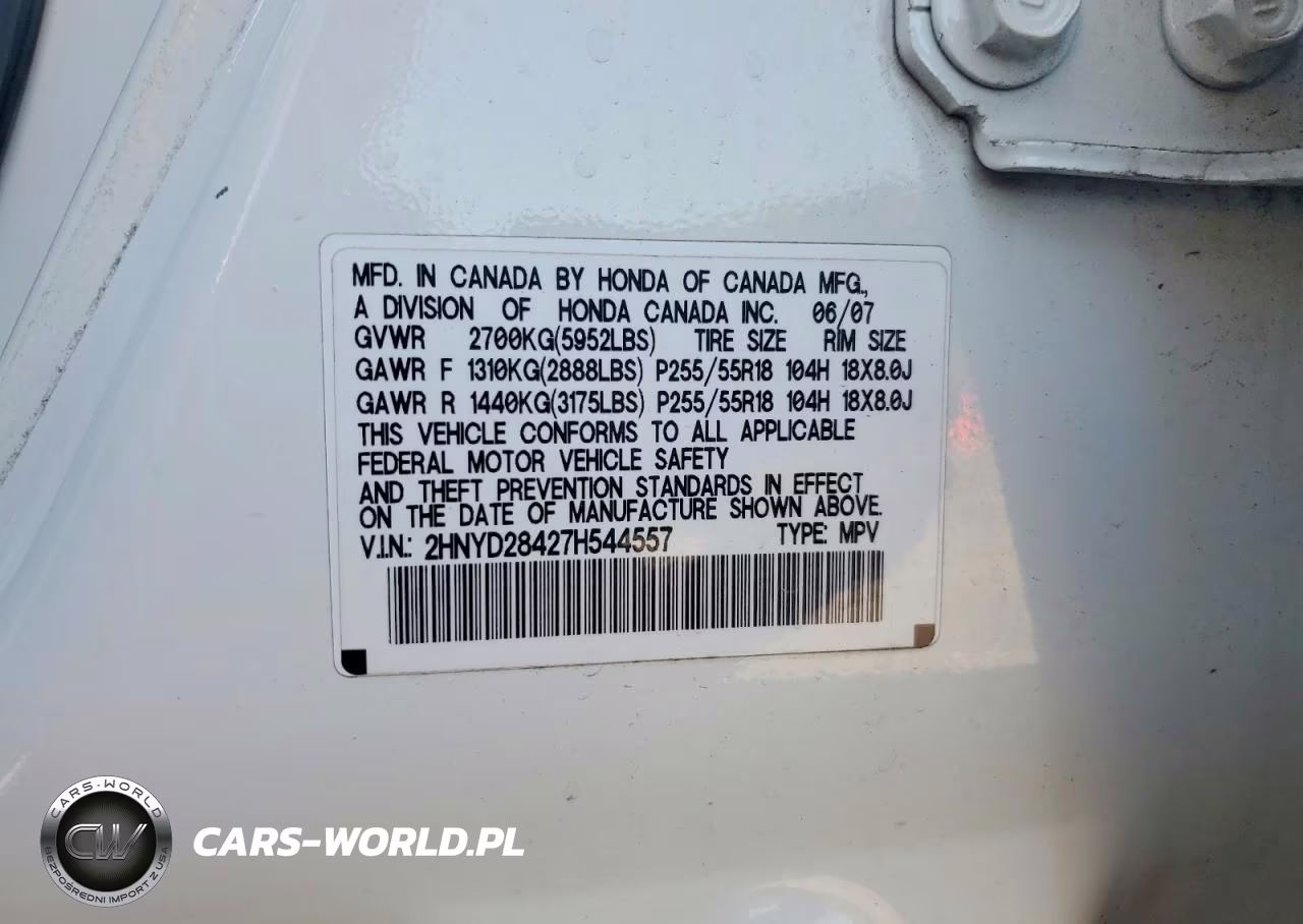 2007 Acura Mdx Technology VIN:2HNYD28427H544557 - 13