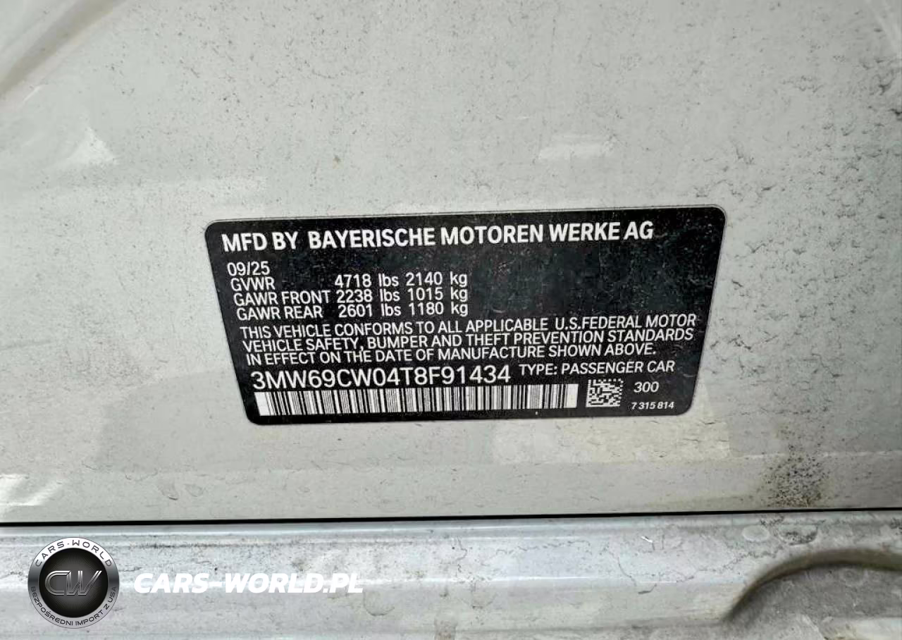 2026 BMW 330I VIN:3MW69CW04T8F91434 - 10