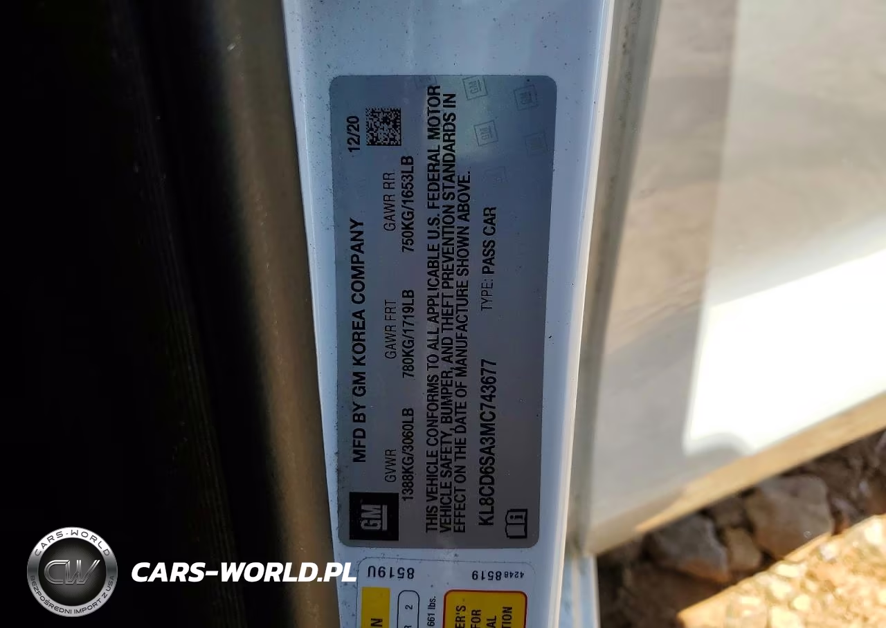 2021 Chevrolet Spark 1Lt VIN:KL8CD6SA3MC743677 - 12