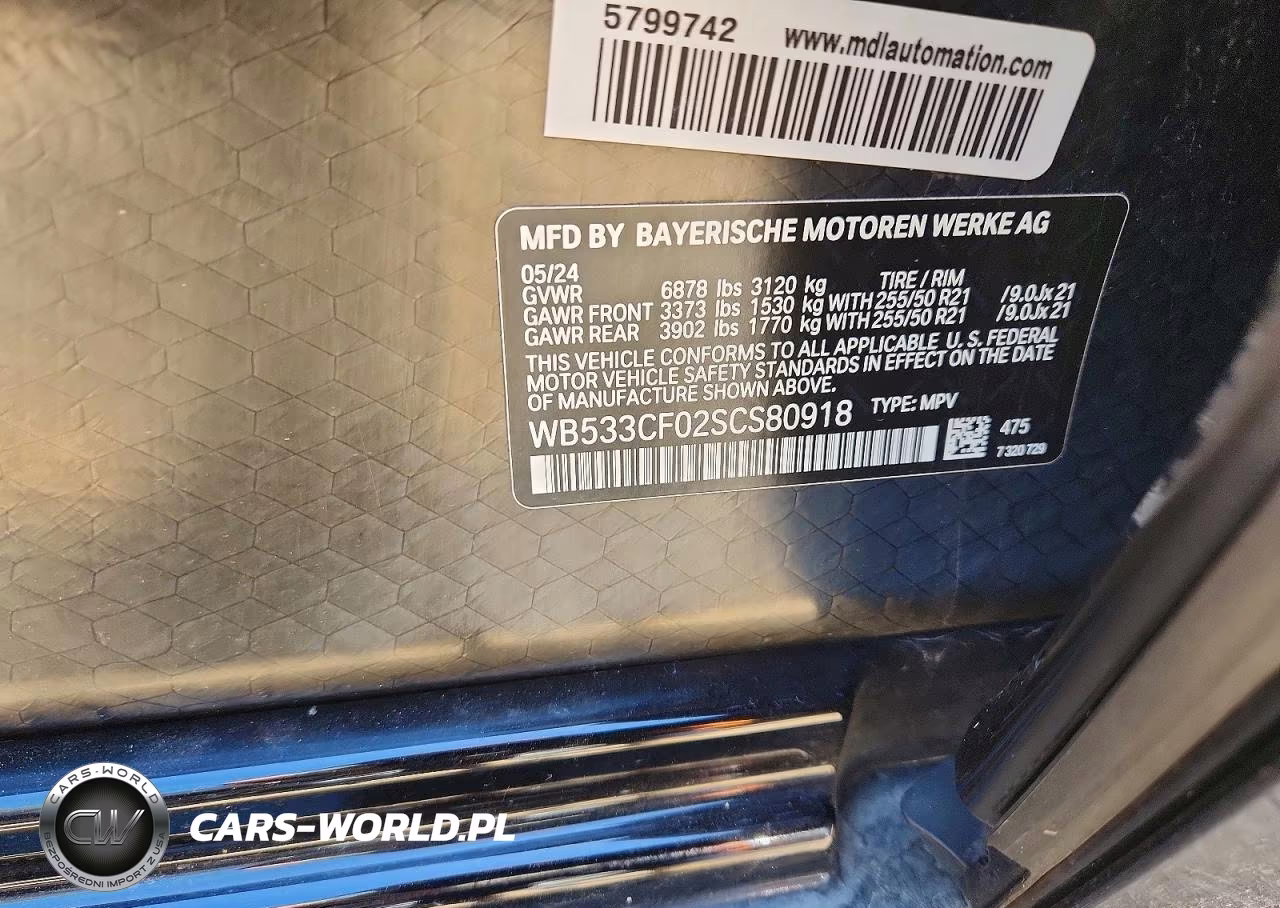 2025 BMW Ix M60 VIN:WB533CF02SCS80918 - 13