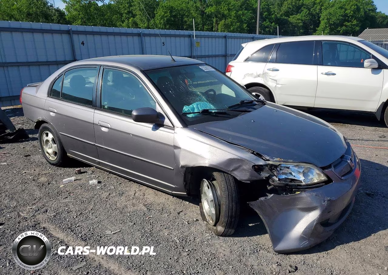 2004 Honda Civic Hybrid VIN:JHMES95684S015548 - 4