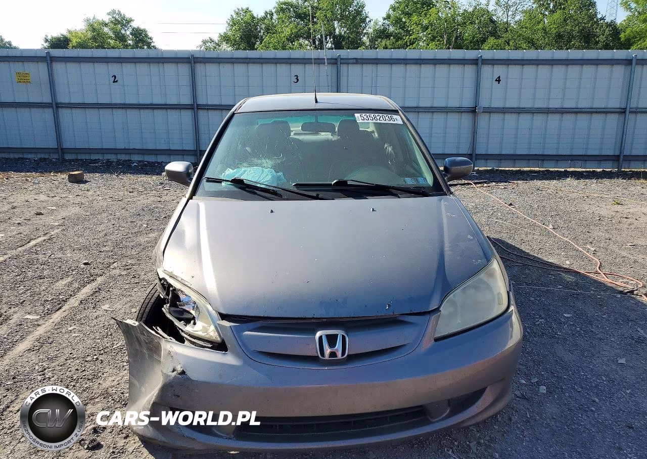 2004 Honda Civic Hybrid VIN:JHMES95684S015548 - 5