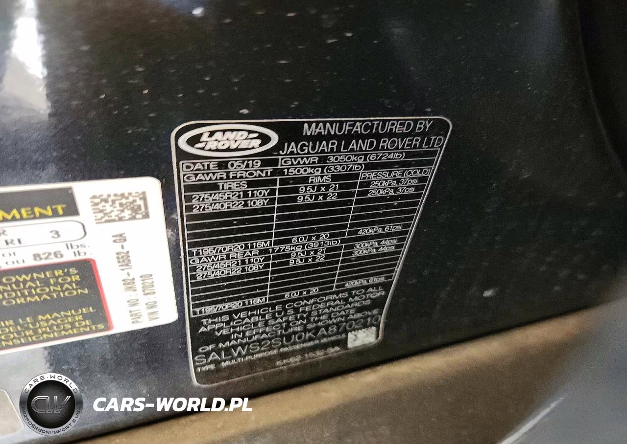 2019 Land Rover Range Rover Sport Hst VIN:SALWS2SU0KA870210 - 13
