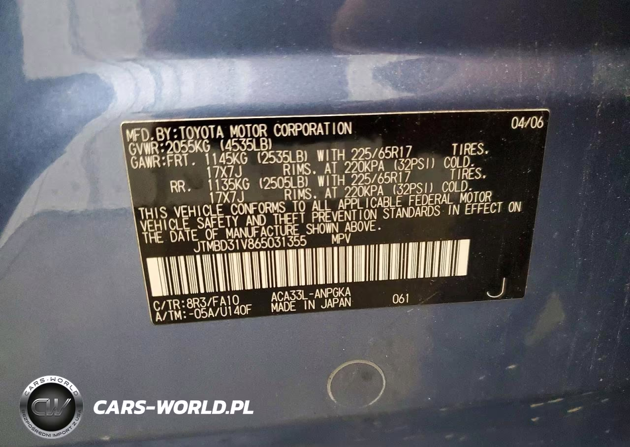 2006 Toyota Rav4 Limited VIN:JTMBD31V865031355 - 13