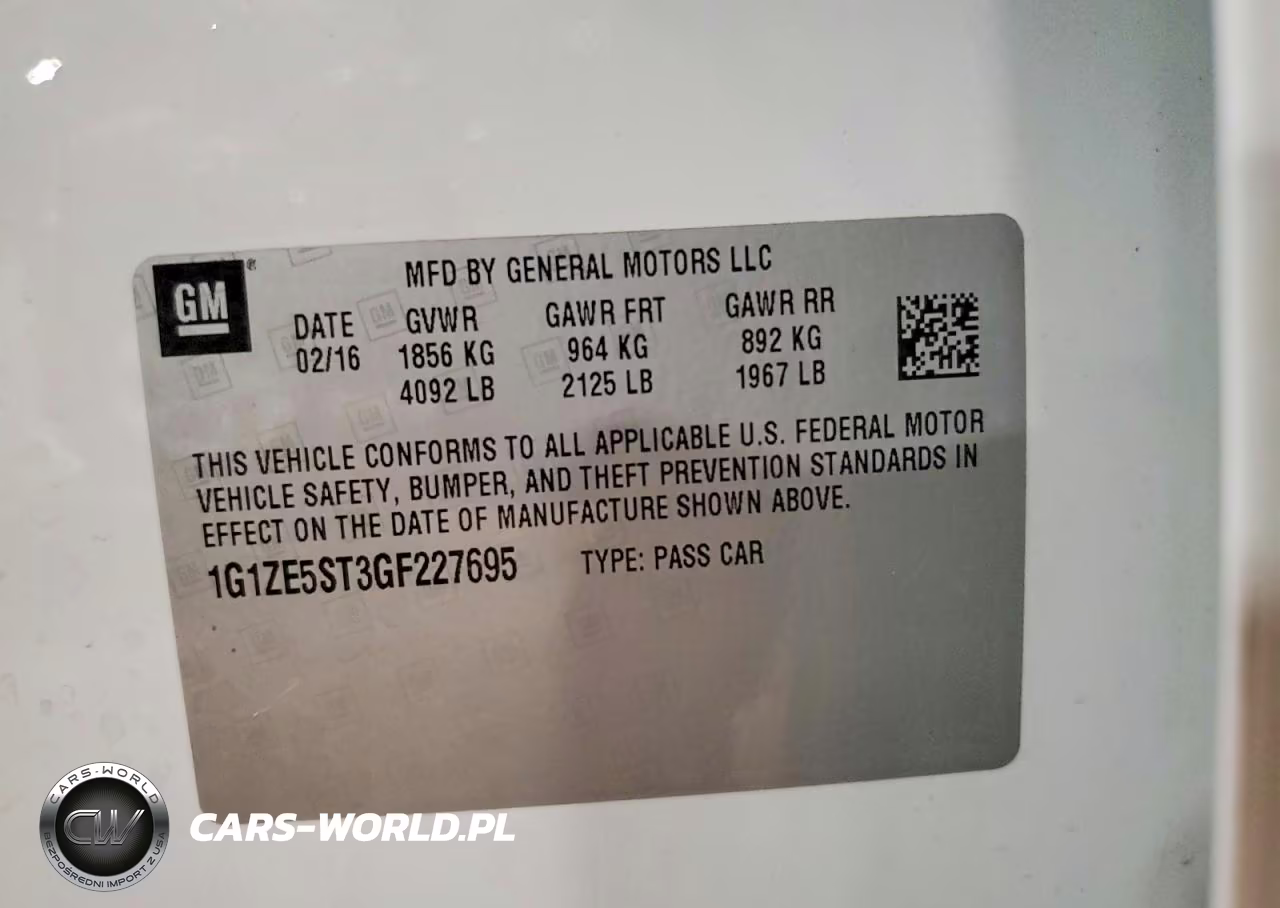 2016 Chevrolet Malibu Lt VIN:1G1ZE5ST3GF227695 - 12