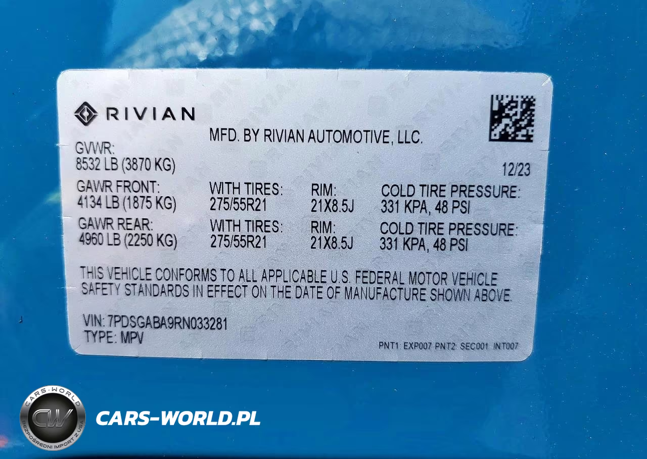 2026 Rivian R1S Adventure VIN:7PDSGABA9RN033281 - 13