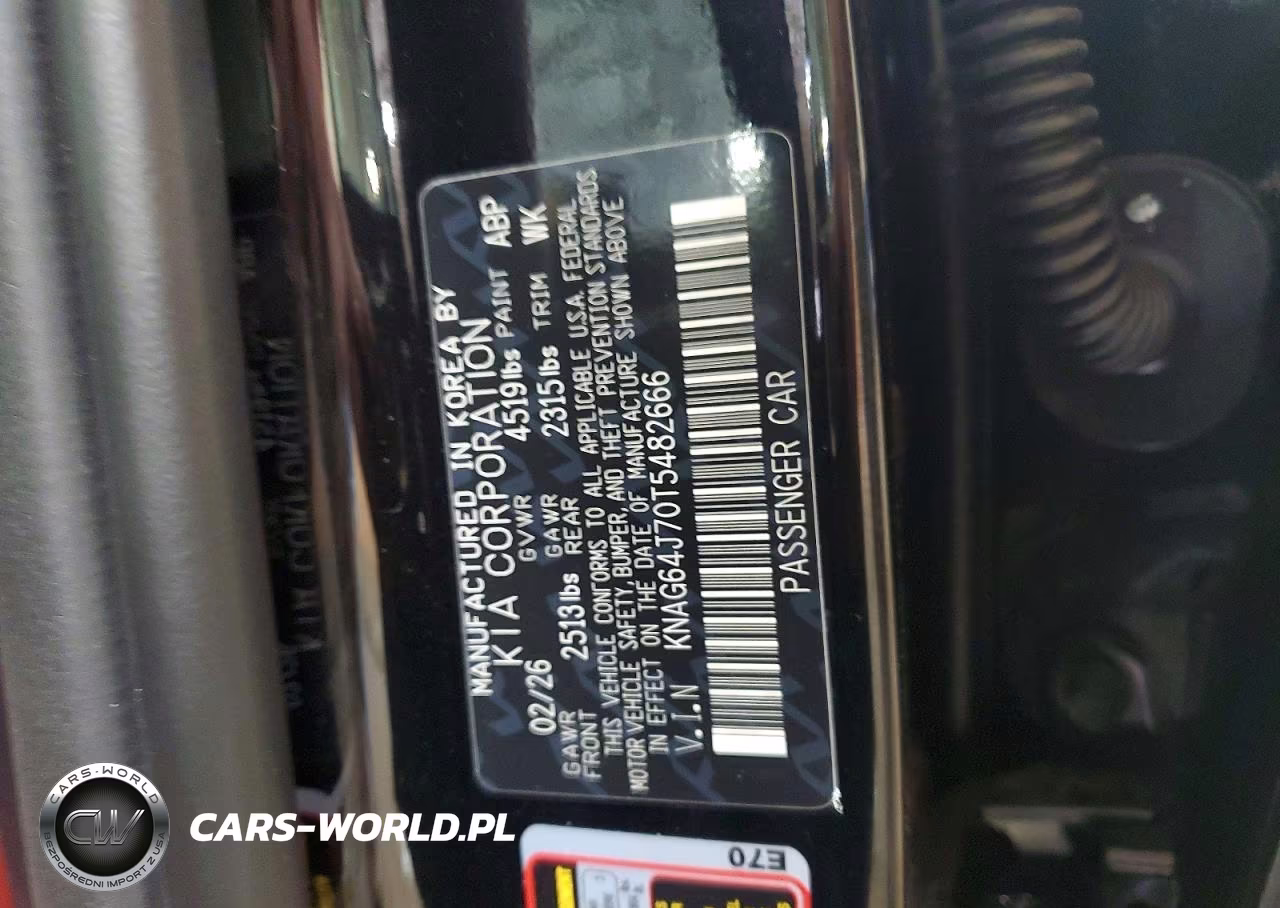 2026 Kia K5 Gt Line VIN:KNAG64J70T5482666 - 12