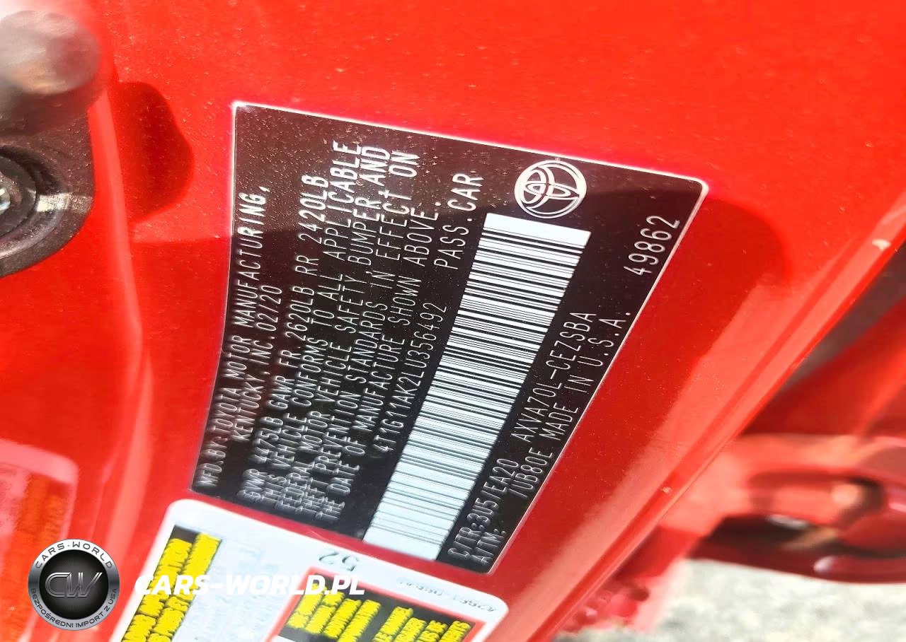 2020 Toyota Camry Se VIN:4T1G11AK2LU356492 - 12