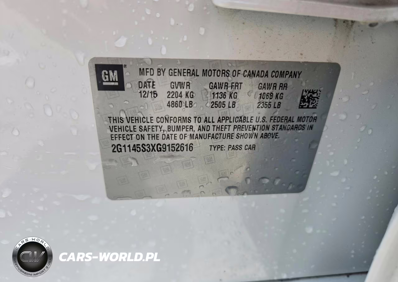 2016 Chevrolet Impala Ltz VIN:2G1145S3XG9152616 - 12
