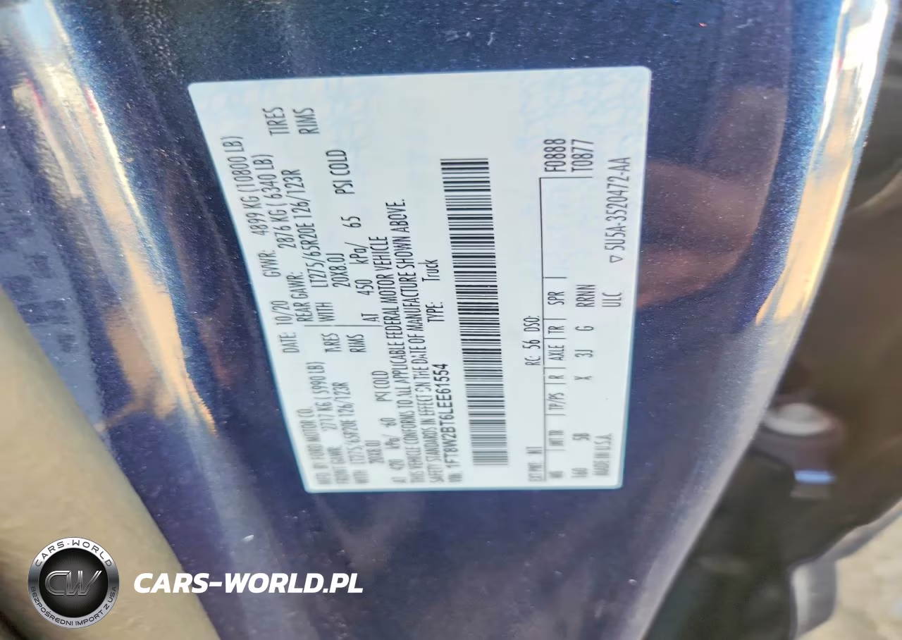 2020 Ford F250 Super Duty VIN:1FT8W2BT6LEE61554 - 10