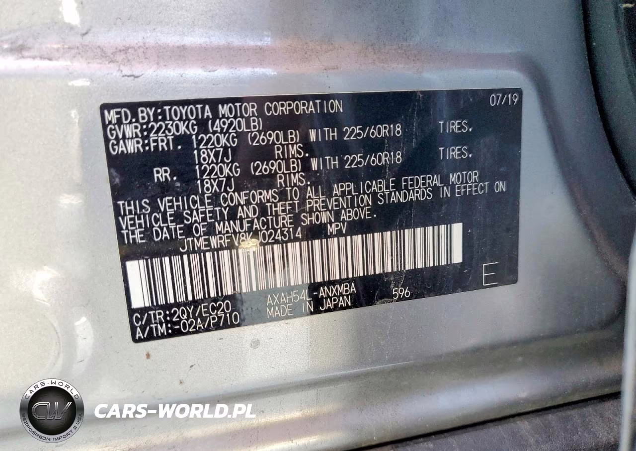 2019 Toyota Rav4 Xse VIN:JTMEWRFV8KJ024314 - 13