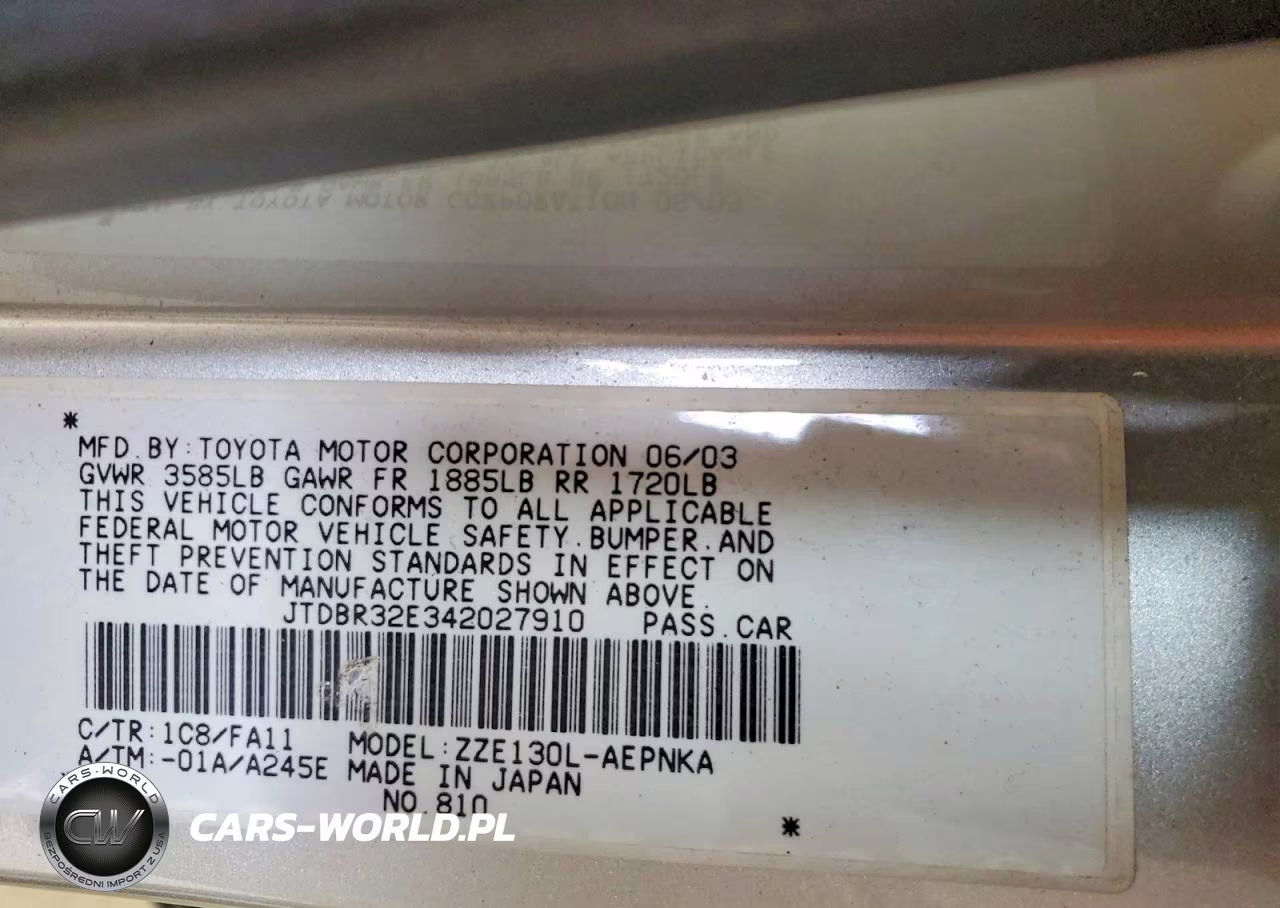 2004 Toyota Corolla Le VIN:JTDBR32E342027910 - 12
