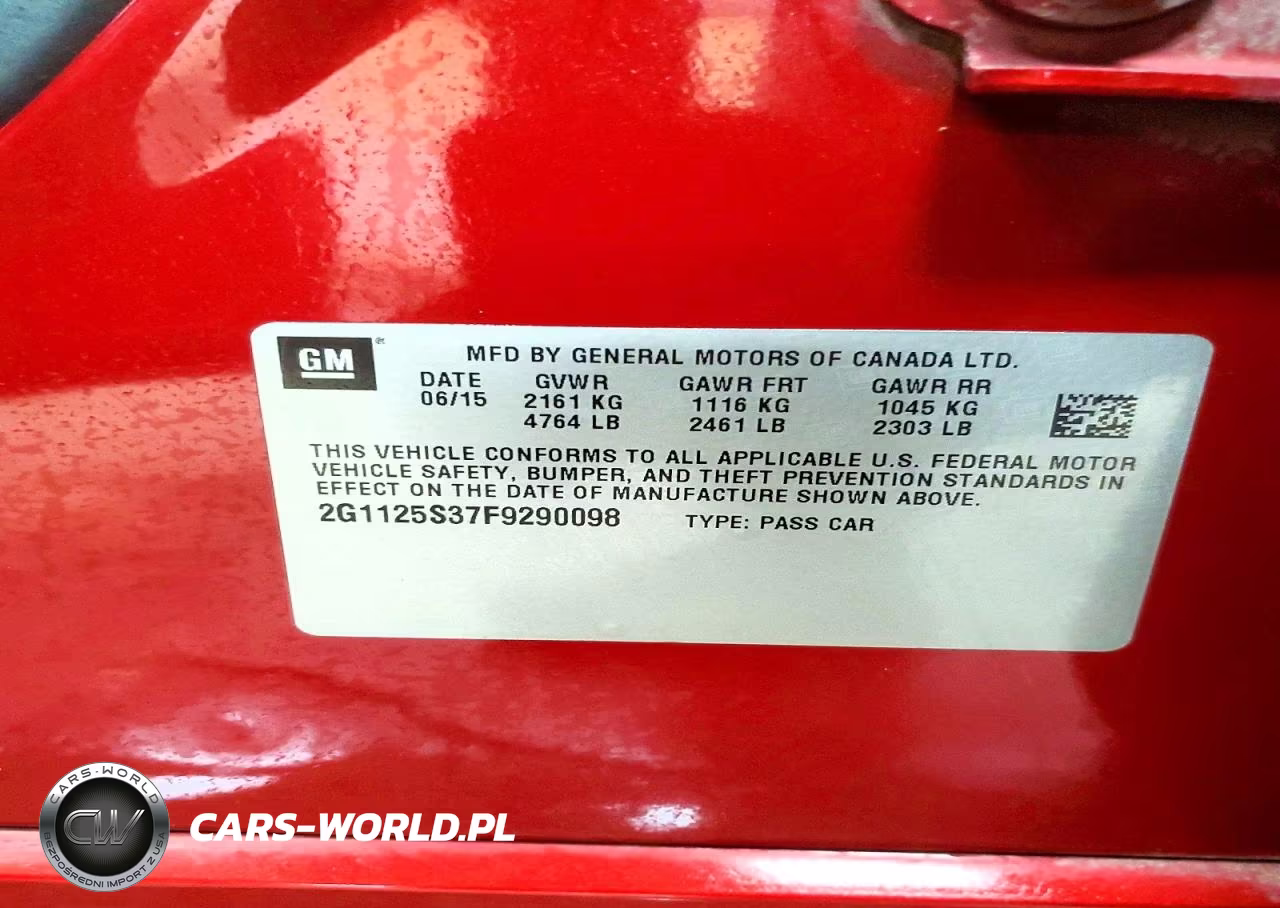 2015 Chevrolet Impala Lt VIN:2G1125S37F9290098 - 12