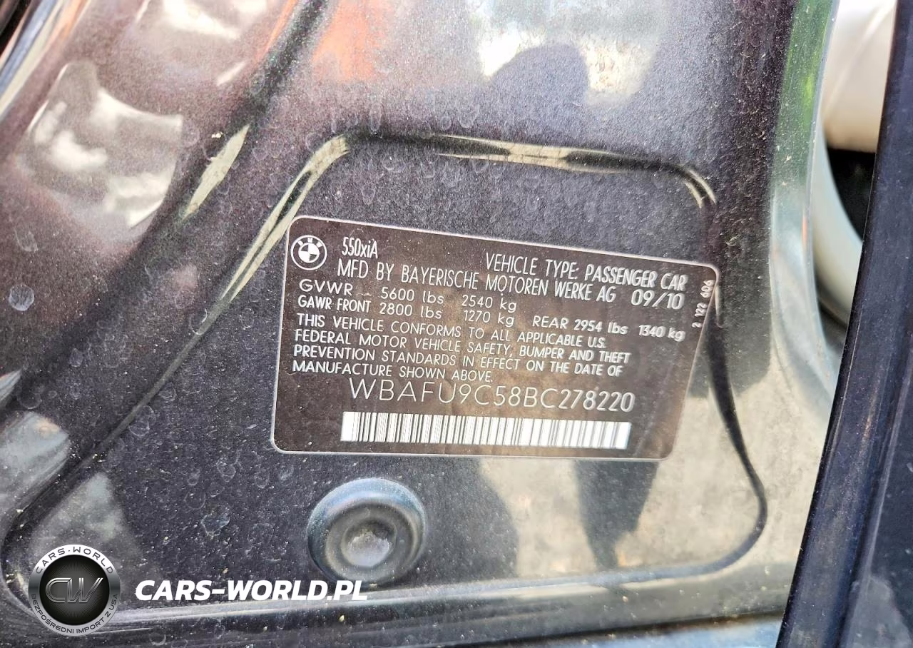 2011 BMW 5 Series VIN:WBAFU9C58BC278220 - 12