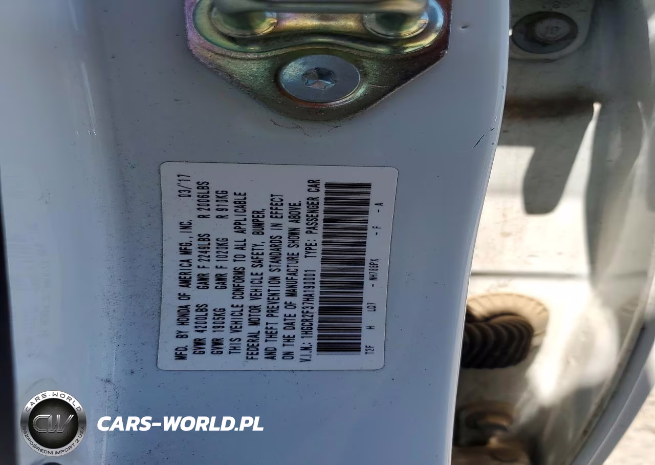 2017 Honda Accord Lx VIN:1HGCR2F37HA190001 - 13